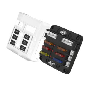 Automotive 06 way LED fusebox with Negative Bus Bar