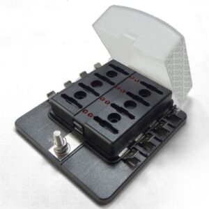 Automotive 08 way LED fusebox with Negative Bus Bar
